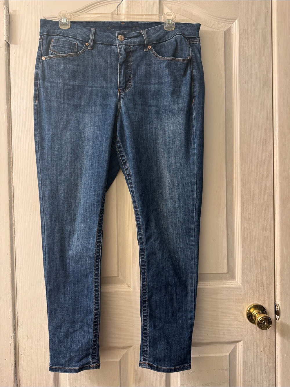 Seven7 Women's Medium Dark Blue Skinny Jeans Size 16